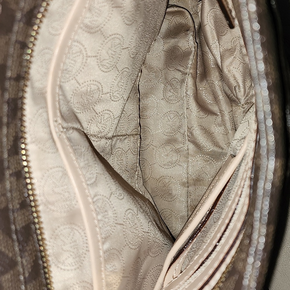 Michael Kors Dark Brown Monogram Shoulder Bag Preowned - Picture 11 of 11
